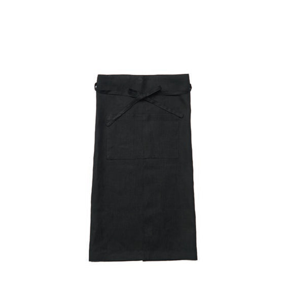 Fog Linen Work Linen Garçon Apron: Black