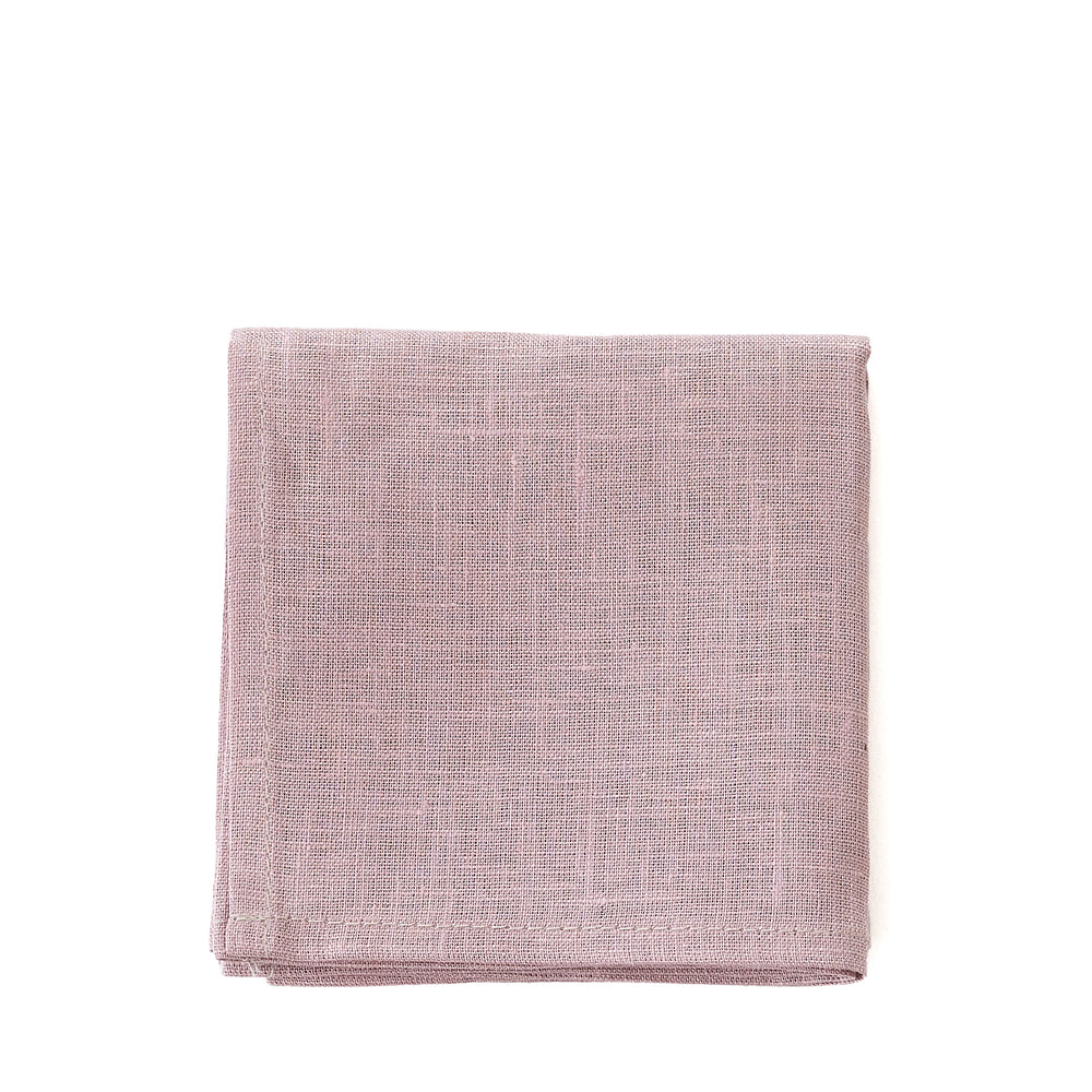 Fog Linen Work Linen Handkerchief: Rose
