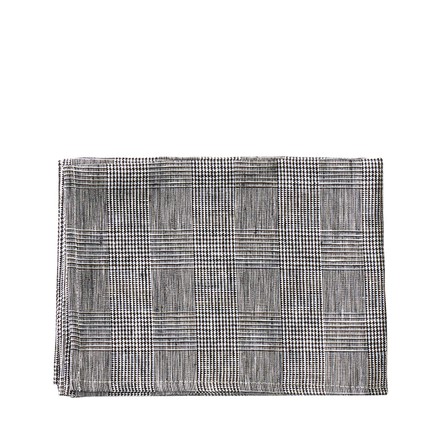 Fog Linen Work Linen Tea Towel: Glen Check