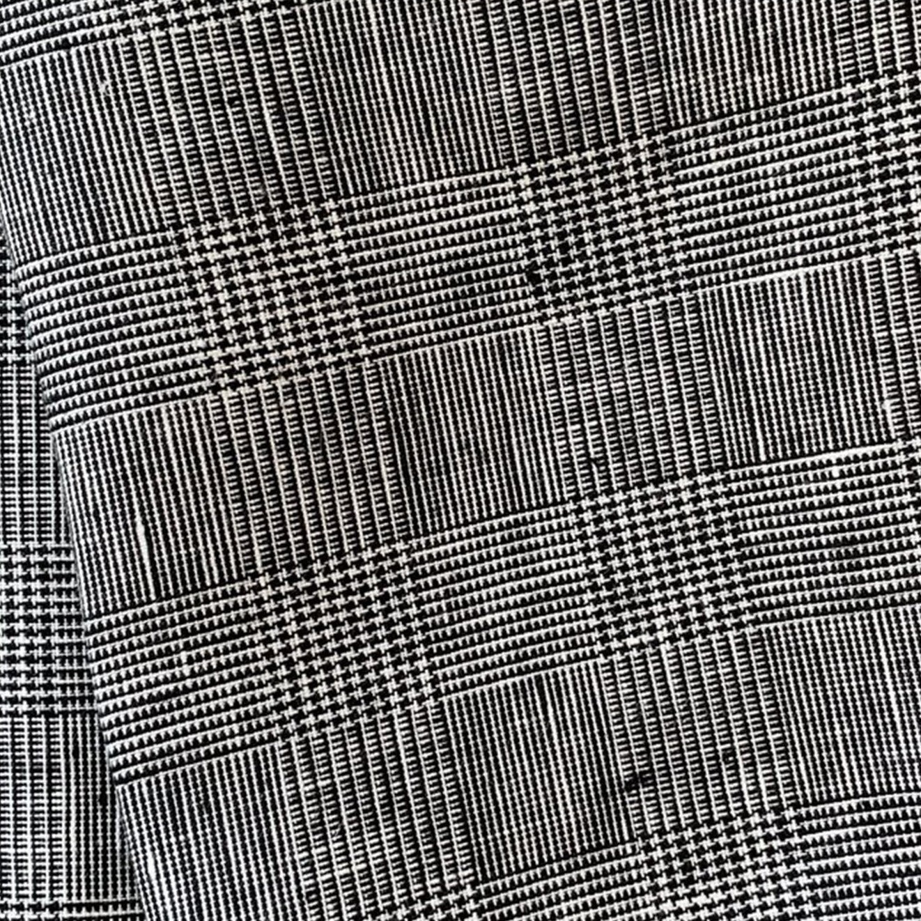 Fog Linen Work Linen Tea Towel: Glen Check