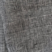 Fog Linen Work Linen Tea Towel: Glen Check