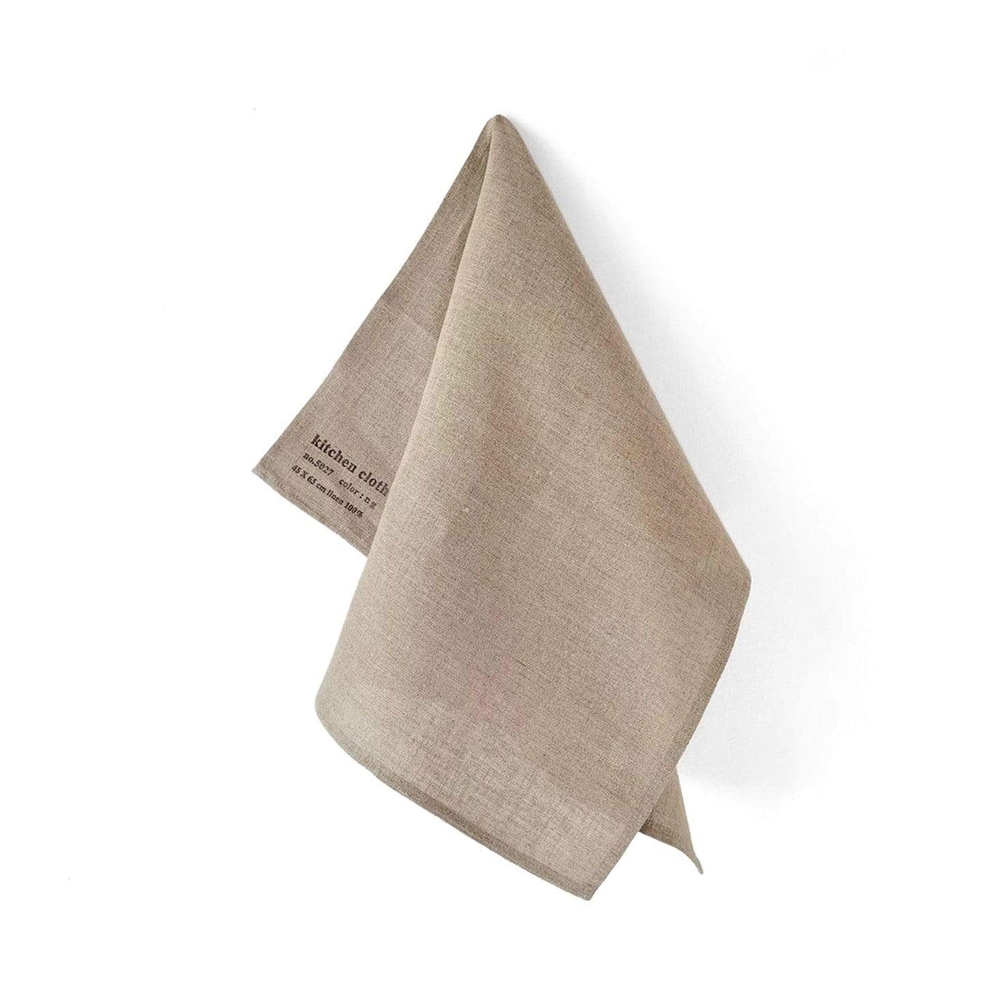 Fog Linen Work Linen Tea Towel: Natural