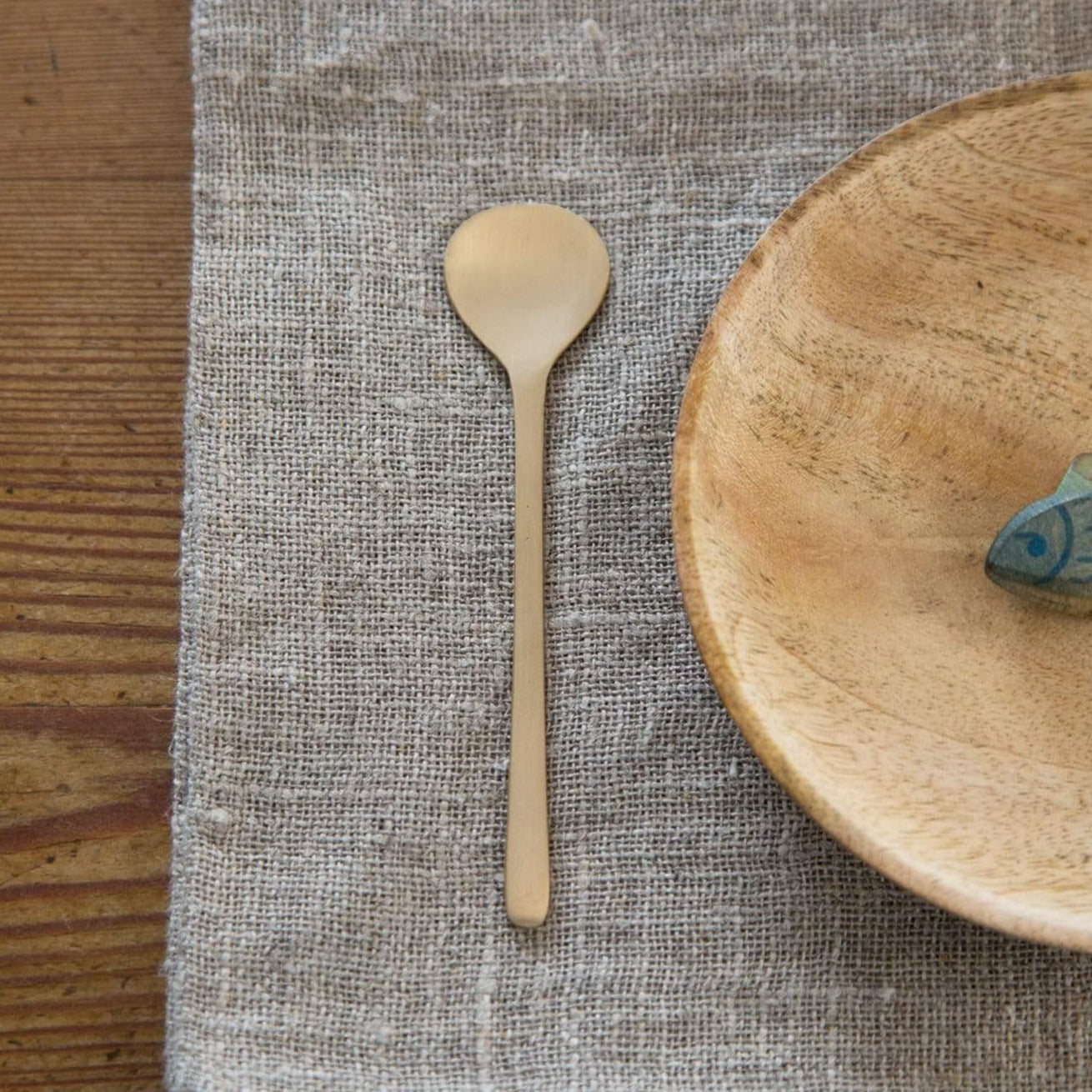 Fog Linen Work Linen Tea Towel: Natural