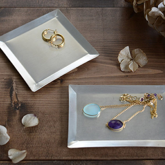 Fog Linen Work Silver Plate Rectangle