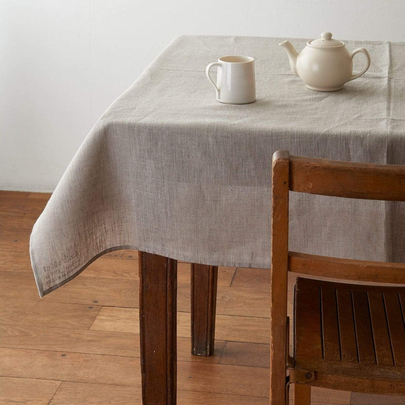 Fog Linen Work Table Cloth -  Ecru