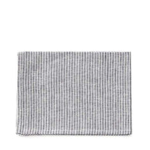 Fog Linen Work Tea Towel - Grey Pinstripe