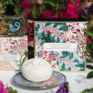 Fragonard Jasmin Perle de Thé Perfumed Soap & Dish