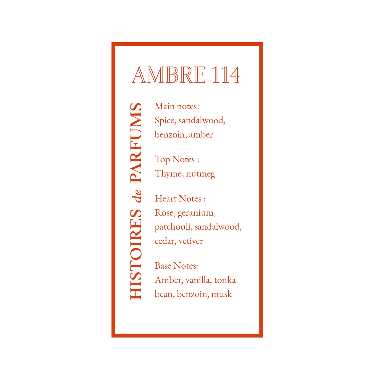 Histoires de Parfums Ambre 114 Eau de Parfum