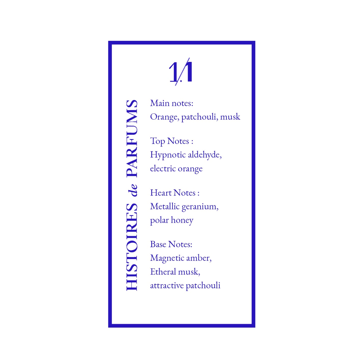 Histoires de Parfums Blue 1.1 Eau de Parfum