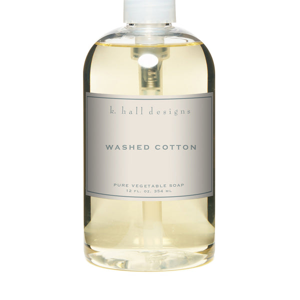 k. Hall Washed Cotton Liquid Hand Soap - FEW REMAIN!