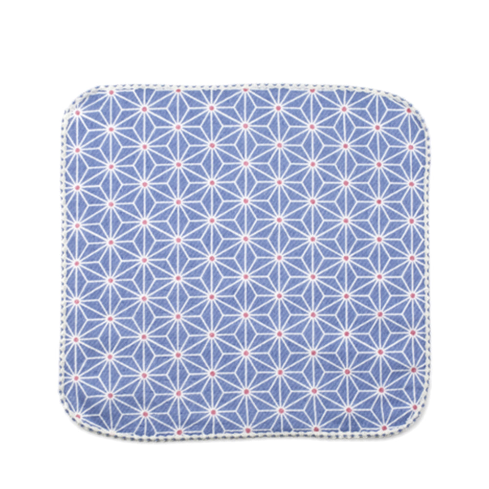 Kontex Haikara Handkerchief - Asanoha Blue