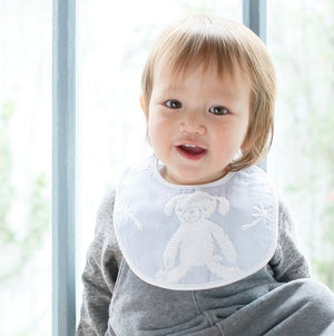 Kontex Macaron Bib - Blue Puppy