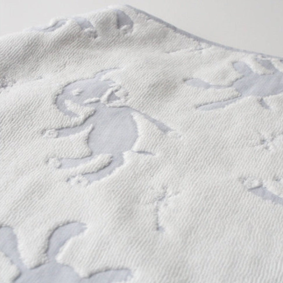 Kontex Macaron Hooded Towel - Blue Puppy