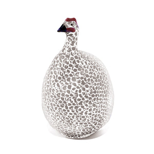 Les Ceramiques de Lussan Pintade (Guinea Fowl) Large - Grey
