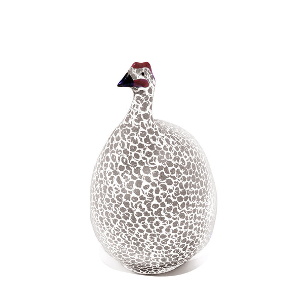 Les Ceramiques de Lussan Pintade (Guinea Fowl) Medium - Grey