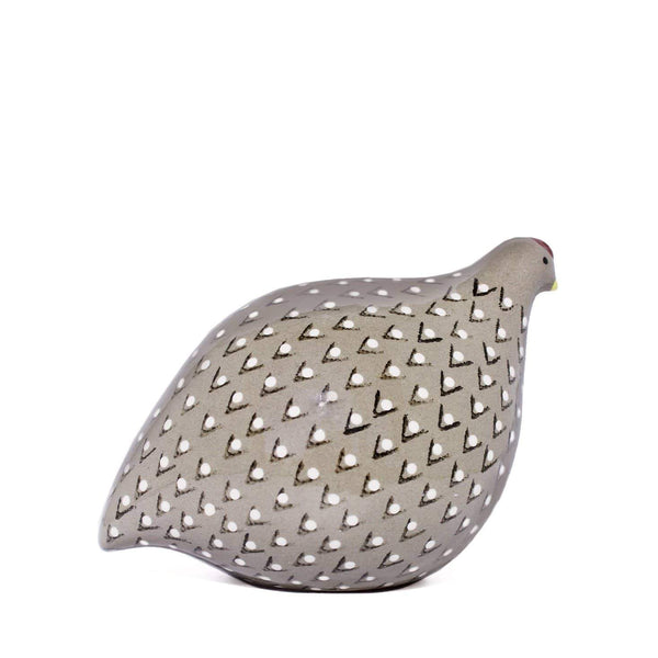 Les Ceramiques de Lussan Quail Standing - Grey