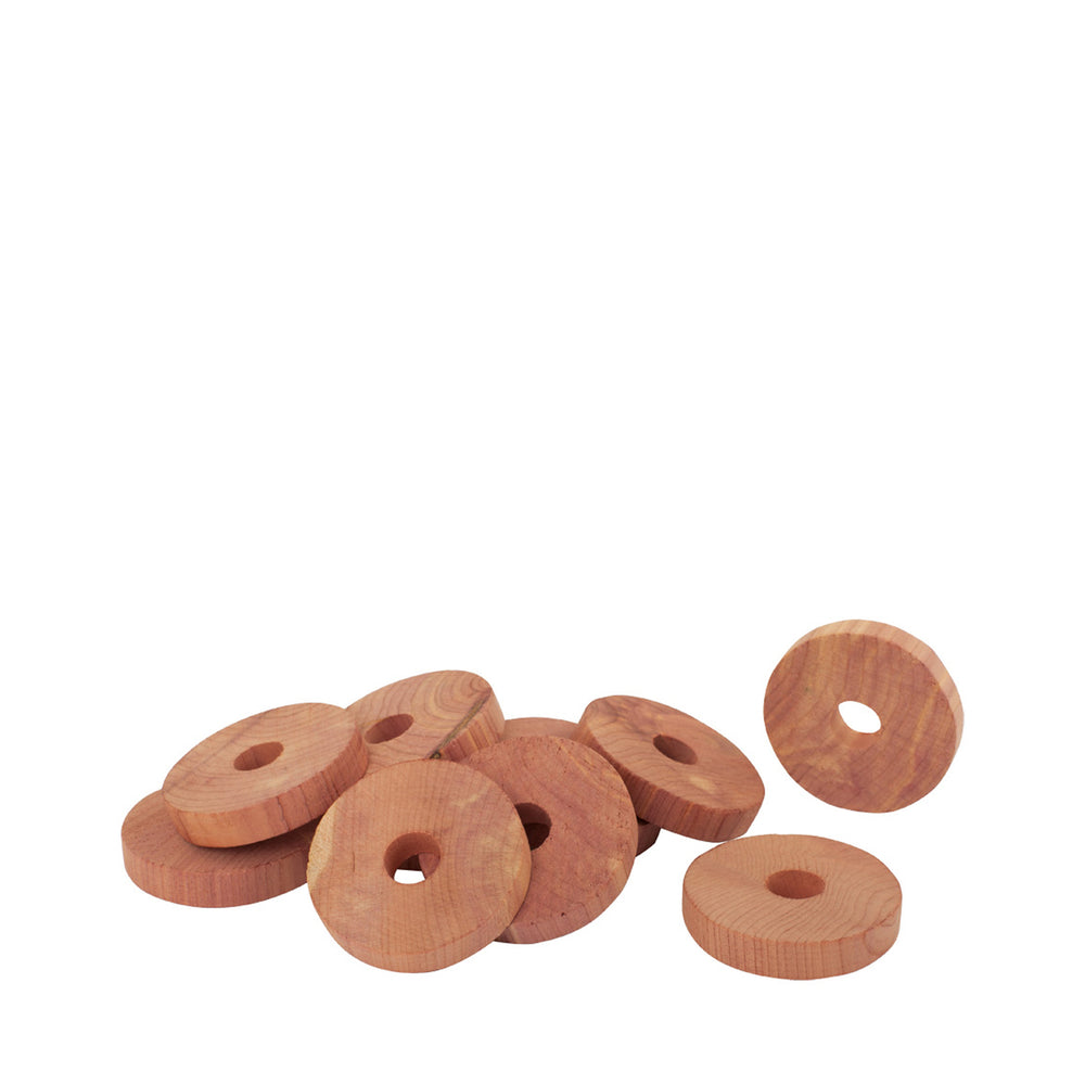 Redecker Cedar Coat Hanger Rings - 10pk