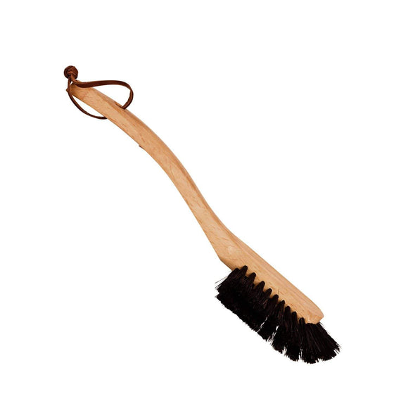 Redecker Dish Brush Black - Leather Strap