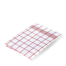 Redecker Linen Tea Towel - Red Check