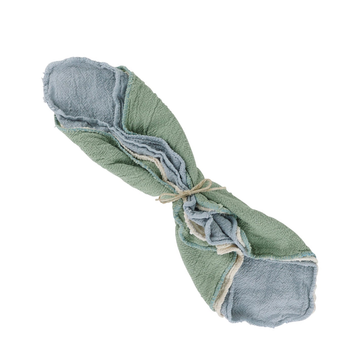 Redecker Multi Purpose Cleaning Cloth Trio - Blue/Natural/Green