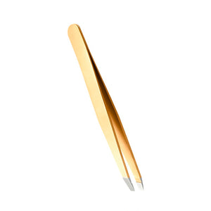 Rubis Swiss Slant Tweezers - Gold