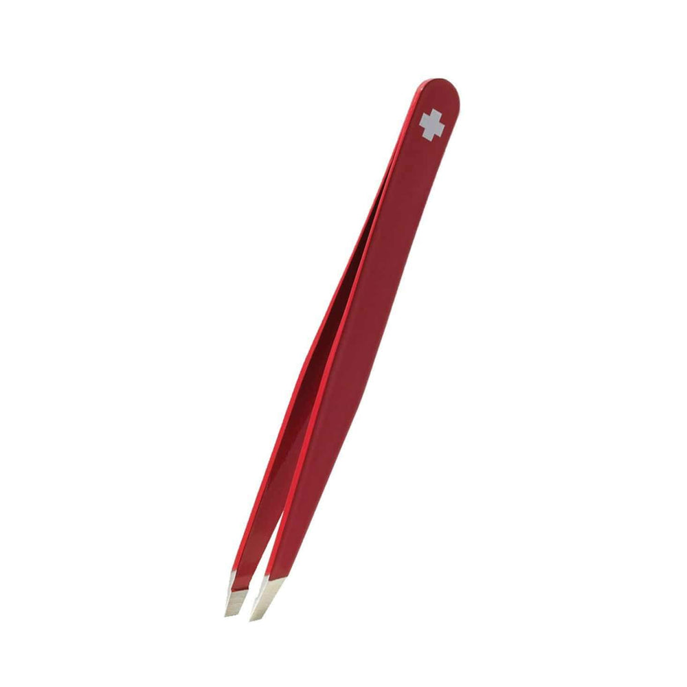 Rubis Swiss Slant Tweezers - Red