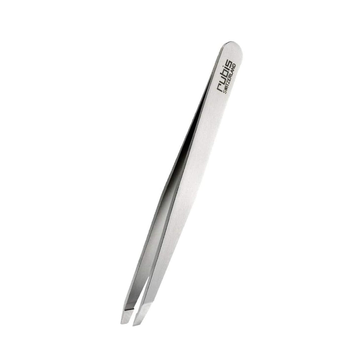 Rubis Swiss Slant Tweezers - Silver