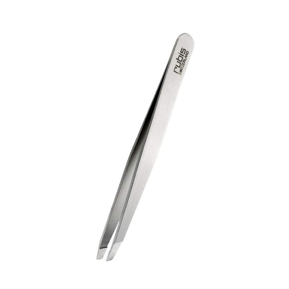 Rubis Swiss Slant Tweezers - Silver