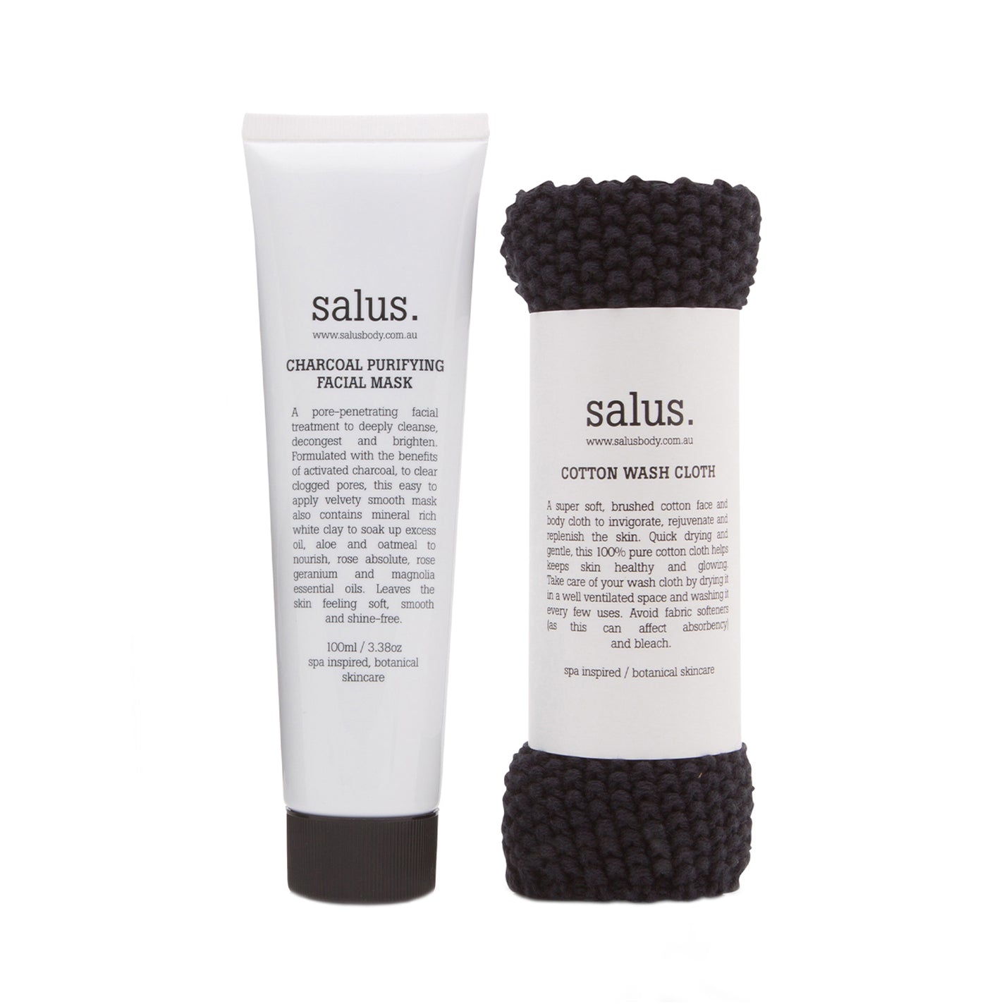 Salus Charcoal Purifying Face Mask Gift Set - Value $42