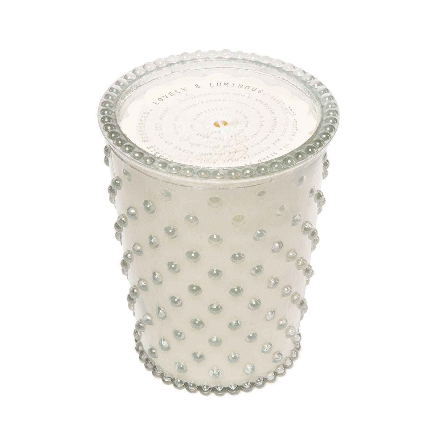 Simpatico White Flower Hobnail 100hr Candle