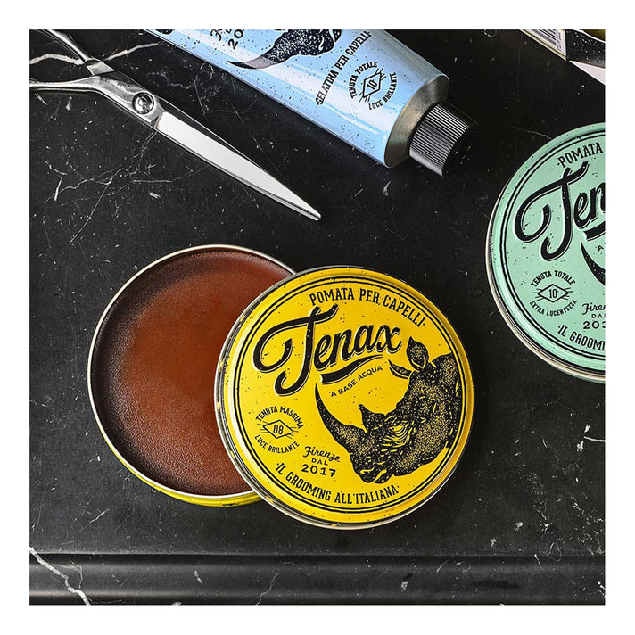 Tenaxin Powder Tenax Pomade - Extra Strong Hold (Yellow Tin): Official Stockist