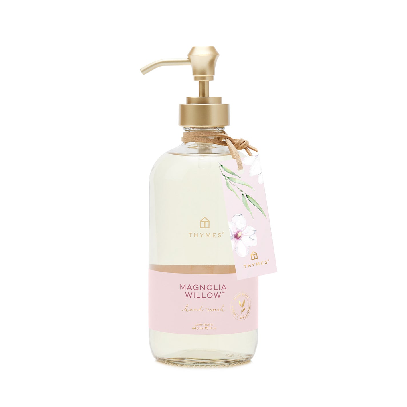 Thymes Magnolia Willow Hand Wash in Glass