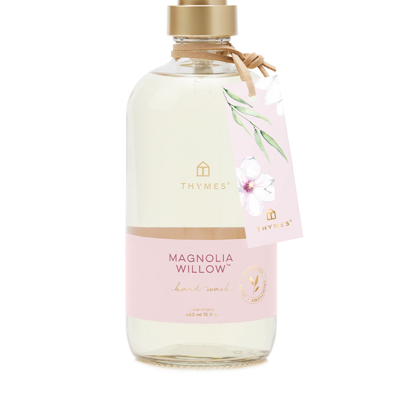 Thymes Magnolia Willow Hand Wash in Glass