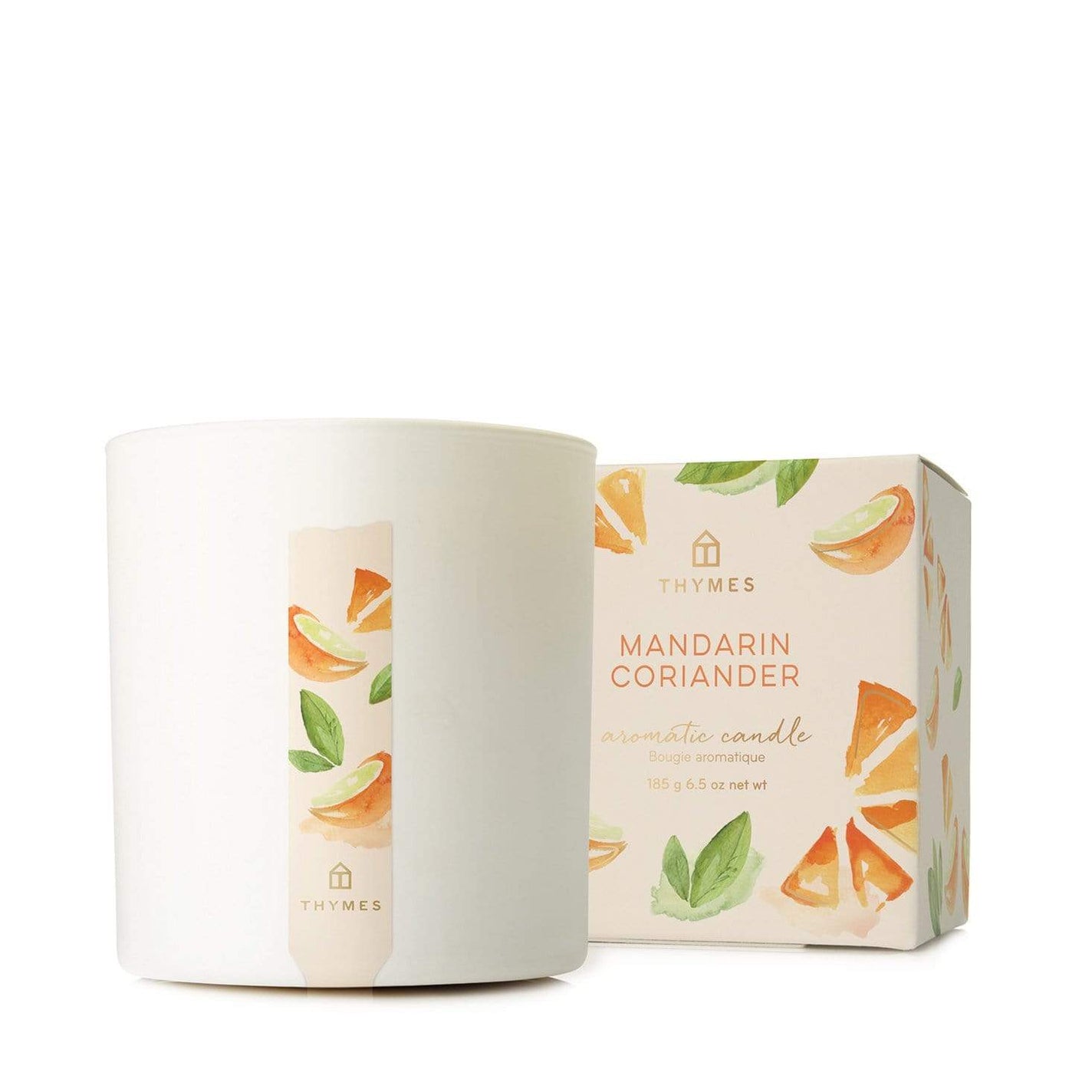 Thymes Mandarin Coriander Boxed Candle