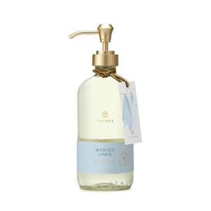 Thymes Washed Linen Hand Wash in Glass