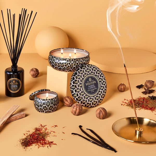 VOLUSPA Ambre Lumiere 3 Wick Tin Candle