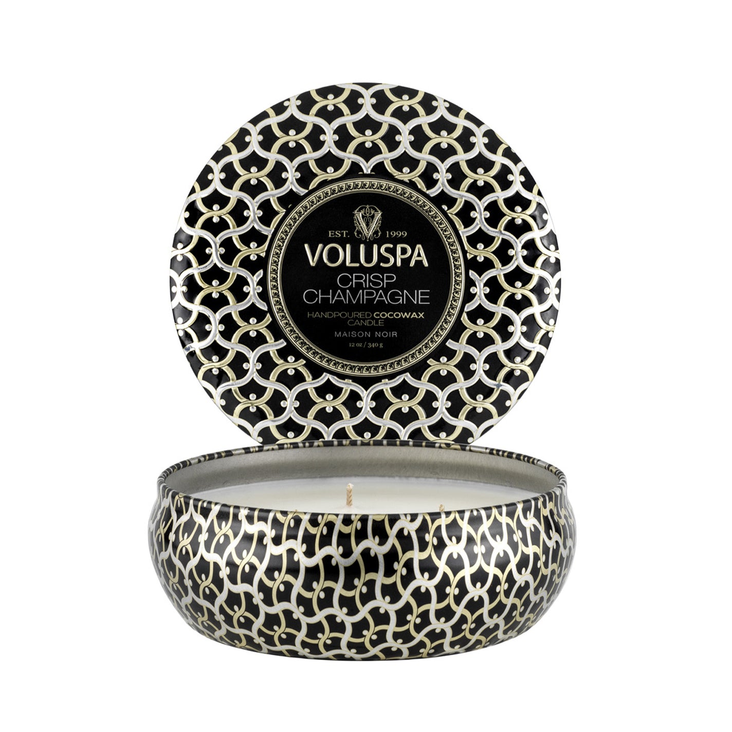 VOLUSPA Crisp Champagne 3 Wick Tin Candle