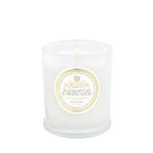 VOLUSPA Eucalyptus & White Sage Classic Boxed Candle