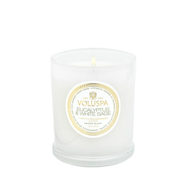 VOLUSPA Eucalyptus & White Sage Classic Boxed Candle