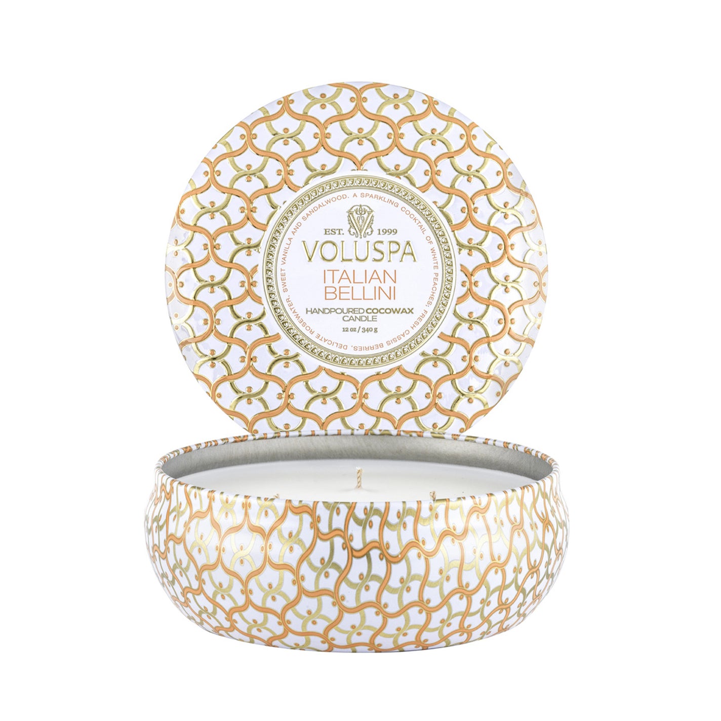 VOLUSPA Italian Bellini 3 Wick Tin Candle
