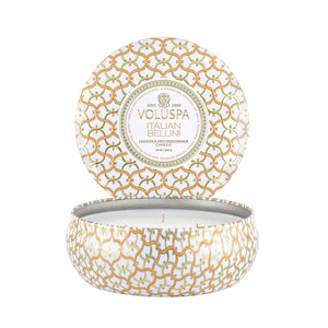 VOLUSPA Italian Bellini 3 Wick Tin Candle