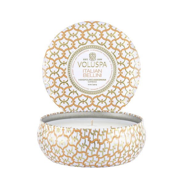 VOLUSPA Italian Bellini 3 Wick Tin Candle