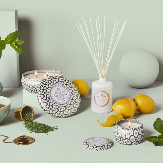VOLUSPA Moroccan Mint Tea 3 Wick Candle