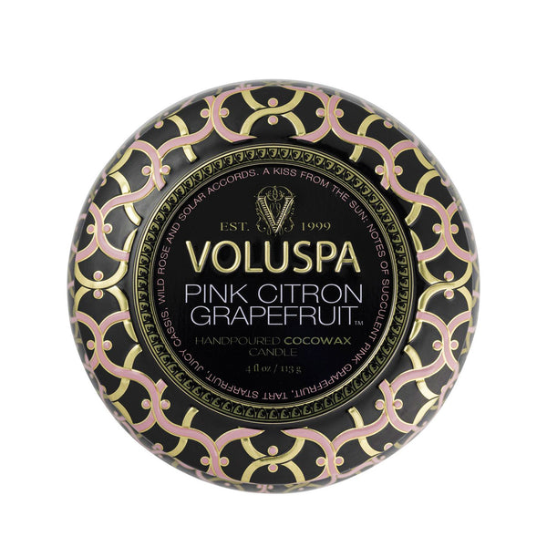 VOLUSPA Pink Citron Grapefruit Decorative Candle