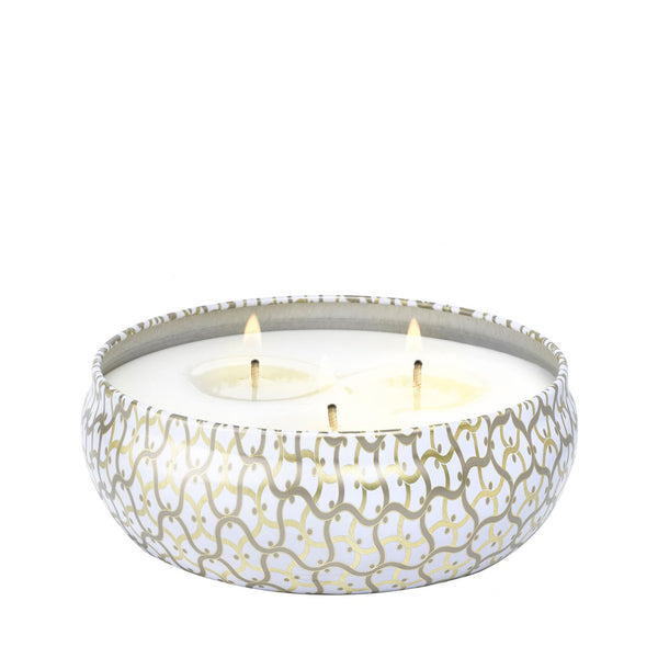 VOLUSPA Suede Blanc 3 Wick Tin Candle