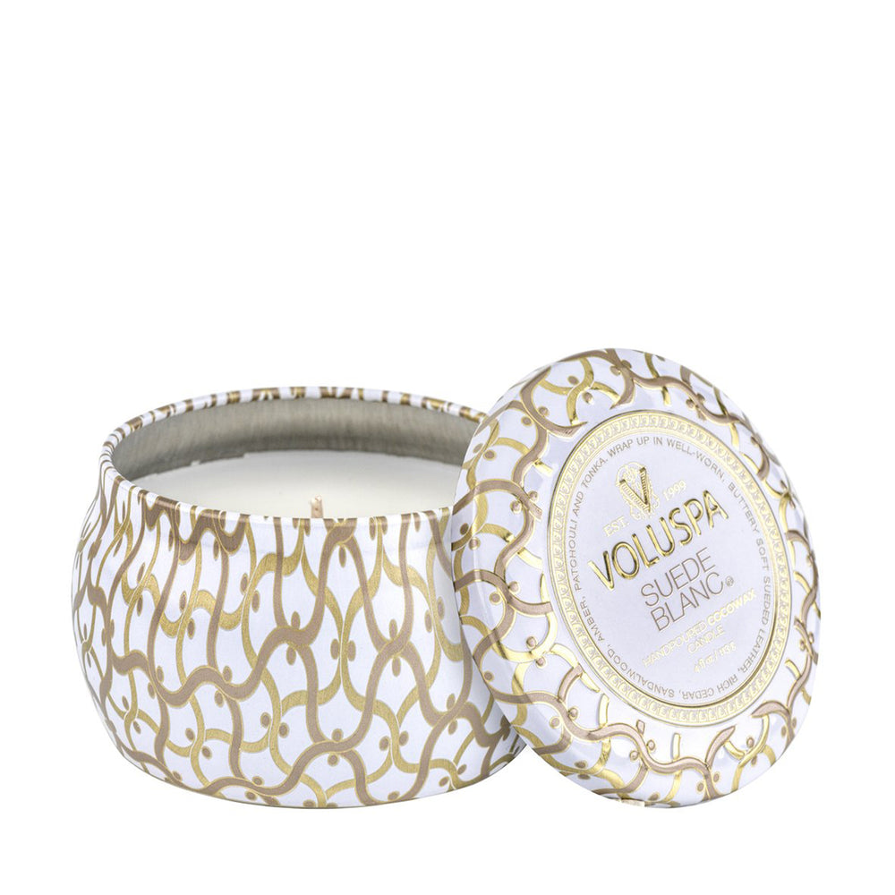 VOLUSPA Suede Blanc Decorative Candle