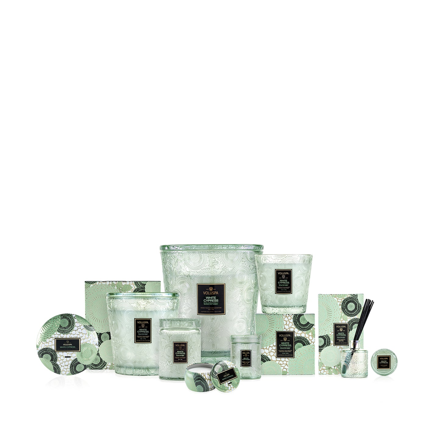 VOLUSPA White Cypress 50hr Candle Jar