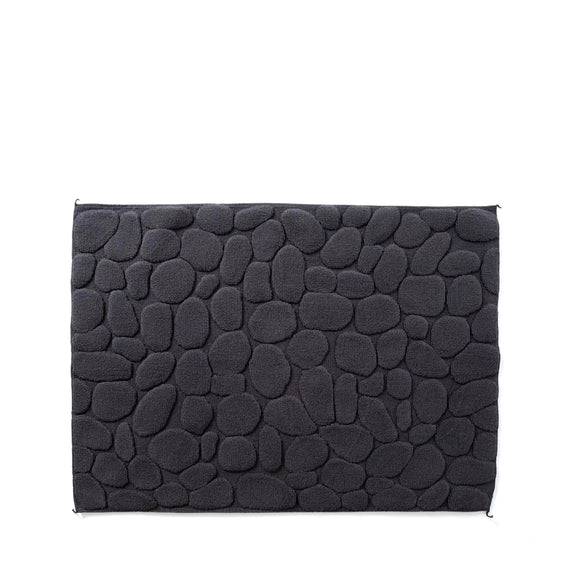 Yoshii Ottaipnu 'Pebble' Bath Mat - Charcoal Grey